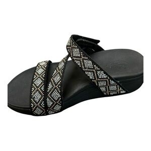 Skechers Women's Arch Fit Retrogrades Diamond Babe Slide Sandals Size 8